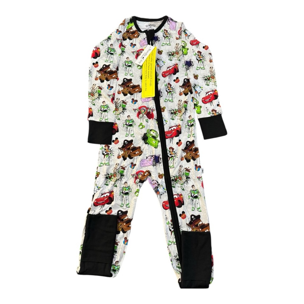BOJC Disney Pixar Halloween Mash-up Bamboo Zippy Footie Pajamas